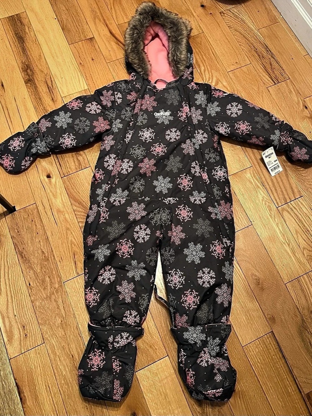 OshKosh B'gosh Snowflake Heavyweight Snowsuit Baby Girls 18M